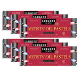 Sargent Art SAR222018-6 Sargent Regular Oil Pastels, 25 Per Bx (6 BX)