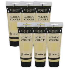 Sargent Art SAR230303-6 120Ml Tube Acrylc Naples Ylw (6 EA)