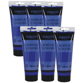 Sargent Art SAR230353-6 120Ml Tube Acrylic Cobalt, Blue Hue (6 EA)