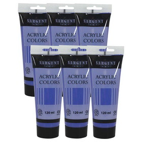 Sargent Art SAR230393-6 120Ml Tube Acrylic Gry Purpl (6 EA)