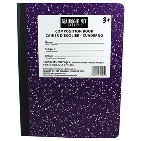 Sargent Art SAR231545 Purple Composition Book 100 Sheets
