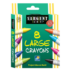 Sargent Art SAR550961 Crayons Jumbo 8 Count Tuck Box