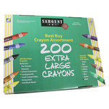 Sargent Art SAR553245 Best Buy Crayon Assortment Jumbo Size 200 Crayons