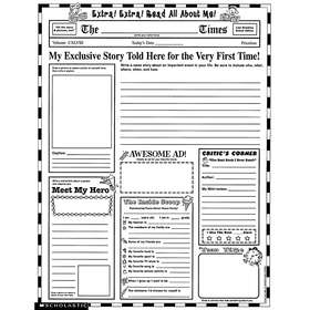 Scholastic Teaching Resources SC-0439152917 Instant Personal Poster Sets Extra Extra Read All About Me