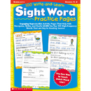 Scholastic Teaching Resources SC-0439365627 100 Write And Learn Sight Word Practice Pages
