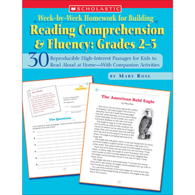 Scholastic Teaching Resources SC-0439517796 Week-By-Week Homework For Building Reading Comprehension & Fluency Gr