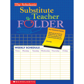 Scholastic Teaching Resources SC-0439546443 Substitute Teacher Folder