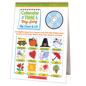 Scholastic Teaching Resources SC-0439694957 Calendar Time Sing Along Flip Chart And Cd