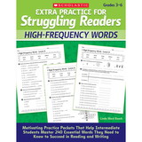 Scholastic Teacher Resources SC-512410 Struggling Readers High-Freq Words, Extra Practice