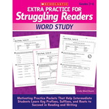 Scholastic Teacher Resources SC-512411 Struggling Readers Word Study, Extra Practice