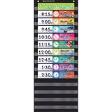 Scholastic Teaching Resources SC-583865 Pocket Chart Daily Schedule Black