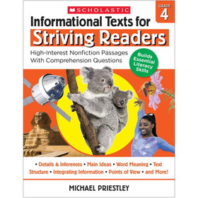 Scholastic Teacher Resources SC-708298 Info Texts For Strivng Readers Gr 4