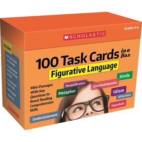 Scholastic Teacher Resources SC-716434 100 Task Cards Figurative Language
