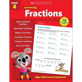 Scholastic Teacher Resources SC-735519 Success With Fractions Gr 4