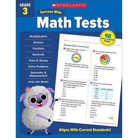 Scholastic Teacher Resources SC-735528 Success With Math Tests Gr 3