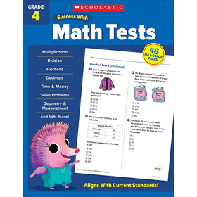 Scholastic Teacher Resources SC-735529 Success With Math Tests Gr 4