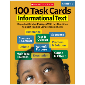 Scholastic Teaching Resources SC-811299 100 Task Cards Informational Text