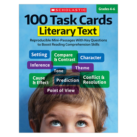 Scholastic Teaching Resources SC-811300 100 Task Cards Literary Text