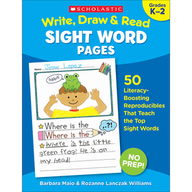 Scholastic Teaching Resources SC-830629 Write Draw & Read Sight Word Pages