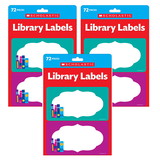 Scholastic Teacher Resources SC-834503-3 Library Labels Accents (3 PK)