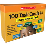 Scholastic Teacher Resources SC-855264 100 Task Cards Informational Text, In A Box
