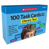 Scholastic Teacher Resources SC-855266 100 Task Cards Literary Text, In A Box