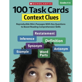 Scholastic Teacher Resources SC-860317 100 Task Cards Context Clues