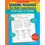 Scholastic Teacher Resouces SC-955425 Comprehension Main Idea & Details, Reading Passages That Build