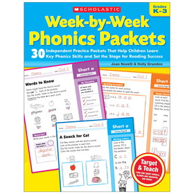 Scholastic Teacher Resources SC-9780545223041 Week By Week Phonics Packets