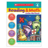 Scholastic Teacher Resources SC-978603 Reading & Math Jumbo Workbk Grade 4