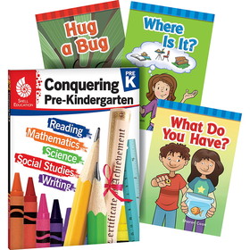 Shell Education SEP100707 Conquering Pre-K 4-Book Set