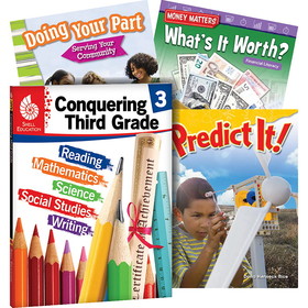 Shell Education SEP100711 Conquering Third Grade 4-Book Set
