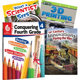Shell Education SEP100712 Conquering Fourth Grade 4-Book Set
