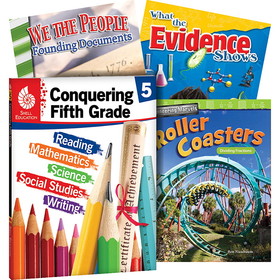 Shell Education SEP100713 Conquering Fifth Grade 4-Book Set