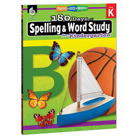 Shell Education SEP28628 180 Days Spelling & Word Study Gr K