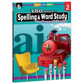 Shell Education SEP28630 180 Days Spelling & Word Study Gr 2