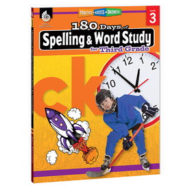 Shell Education SEP28631 180 Days Spelling & Word Study Gr 3