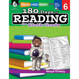 Shell Education SEP50927 180 Days Of Reading Book For Sixth Grade