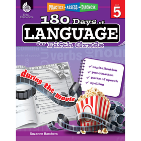 Shell Education SEP51170 180 Days Of Language Gr 5