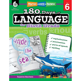 Shell Education SEP51171 180 Days Of Language Gr 6