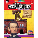 Shell Education SEP51393 180 Days Of Social Studies For Gr 1