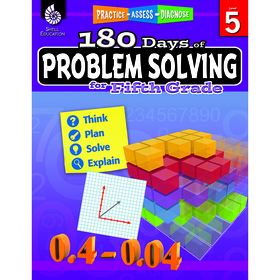 Shell Education SEP51617 180 Day Problem Solving Gr5 Workbk