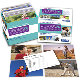 Stages Learning Materials SLM011 Lang Builder Picture Cards Verbs