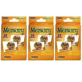 Stages Learning Materials SLM221-3 Pets Photographic Memory, Matching Game (3 EA)