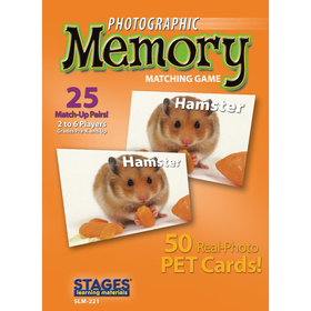 Stages Learning Materials SLM221 Pets Photographic Memory Matching Game