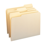 Smead SMD10330 Smead Letter Size File Folders Mani - Manila Box Of 100 Single Ply