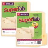 Smead SMD11920-2 Smead Manila Supertab Letter, Size Folders 24 Per Pk (2 PK)