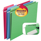 Smead SMD64031 Smead 18Ct Asst Colors Erasable - Fastab Hanging Folders