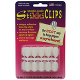 Stikkiworks STK01320 Stikki Clips White 20 Per Pack