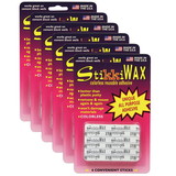 StikkiWorks STK02000-6 Stikkiwax 6 Sticks Per Pk (6 EA)